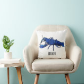 ブルーマロンcrayfish漫画イラストレーション クッション (椅子)