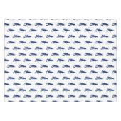 ブルーマロンcrayfish漫画イラストレーション テーブルクロス (正面(横))