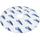 ブルーマロンcrayfish漫画イラストレーション ブラッシュドポリエステルツリースカート (アングル)