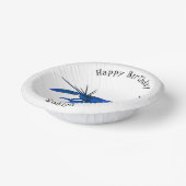 ブルーマロンcrayfish漫画イラストレーション ペーパーボウル (傾斜あり)