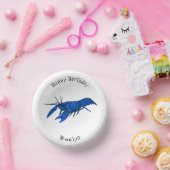 ブルーマロンcrayfish漫画イラストレーション ペーパーボウル (パーティー)