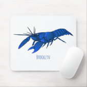 ブルーマロンcrayfish漫画イラストレーション マウスパッド (マウス)