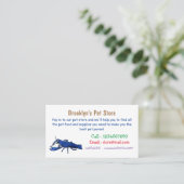 ブルーマロンcrayfish漫画イラストレーション 名刺 (スタンド正面)