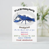 ブルーマロンcrayfish漫画イラストレーション 招待状 (スタンド正面)