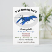 ブルーマロンcrayfish漫画イラストレーション 招待状 (スタンド正面)