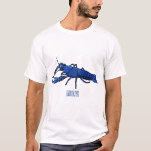ブルーマロンcrayfish漫画イラストレーション tシャツ