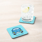 ブルーマンガカー飲料用コースター コースター (右側)