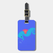 ブルーマンガシーホース ラゲッジタグ (正面縦)