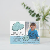 ブルーマンガスピーチバブルボーイフォト誕生日 (スタンド正面)