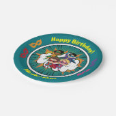 ブルーマンガスーパーヒーロー漫画ブックバースデーパーティー ペーパープレート (アングル)