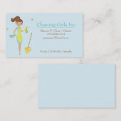 ブルーマンガールハウスクリーニングサービス 名刺 (正面/裏面)