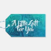 ブルーマンダラかわいらしサンキューギフトラベル ギフトタグ (裏面横)