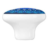 ブルーマンダラオンネイビーイニシャルドロワーノブ セラミックノブ (側面)