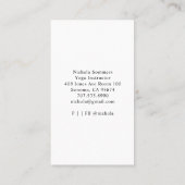 ブルーマンダラグラデーションヨガインストラクター名刺 名刺 (裏面)