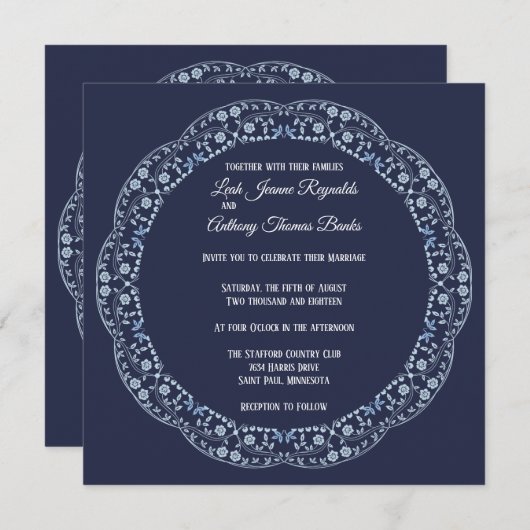 ブルーマンダラスクエア招待状 案内状 (正面/裏面)