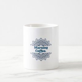 ブルーマンダラスプリットパターンモーニングコーヒー陶器 コーヒーマグカップ