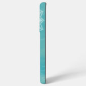 ブルーマンダラデザインサムスン銀河系ケース SAMSUNG GALAXYケース (裏面横)