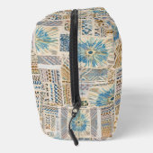 ブルーマンダラパッチワークトイレタリーバッグ ドップキット (右)