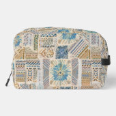 ブルーマンダラパッチワークトイレタリーバッグ ドップキット (裏面)