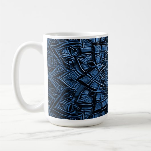 ブルーマンダラマグ コーヒーマグカップ (左)