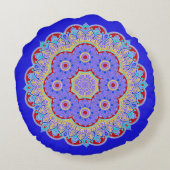 ブルーマンダララウンドピロー ラウンドクッション (裏面)