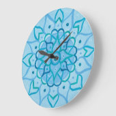ブルーマンダラ時計 ラージ壁時計 (傾斜)