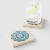 ブルーマンダラ ストーンコースター (横)