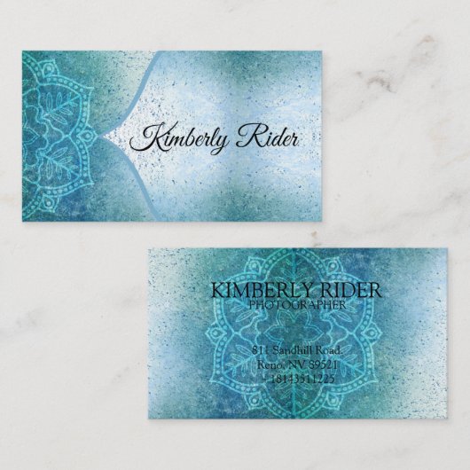 ブルーマンダラ 名刺 (正面/裏面)