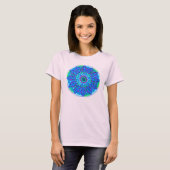 ブルーマンダラTシャツ Tシャツ (正面フル)