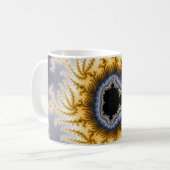 ブルーマンデル – フラクタルマグカップ コーヒーマグカップ (正面左)