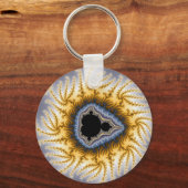 ブルーマンデル – フラクタル キーホルダー (正面)