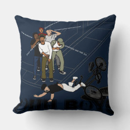 ブルーマン・オン・バイクがマンホールを襲うOH BOYS CRACK クッション