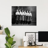 ブルーマーの女の子、1900年代初期 ポスター (ホームオフィス)