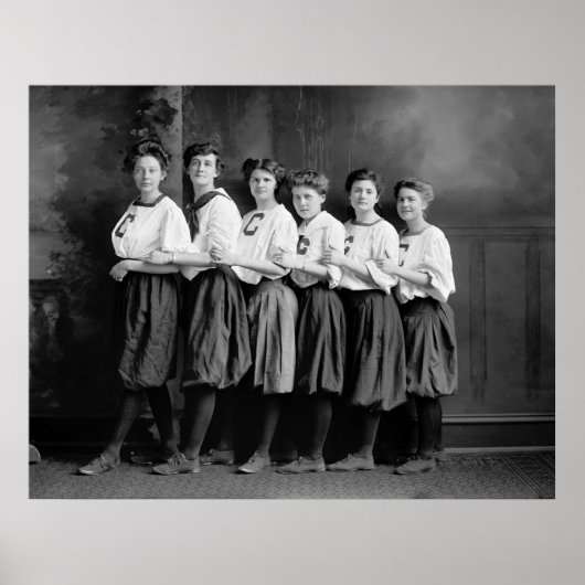 ブルーマーの女の子、1900年代初期 ポスター (正面)