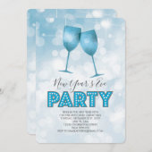 ブルーマーキーライトニューイヤーイブパーティー 招待状 (正面/裏面)