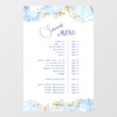 ブルーマーブリングデザインサービスメニュー ウィンドウサイン (シート)