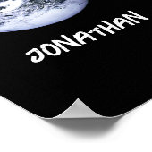 ブルーマーブルアース壁紙 ポスター (角)