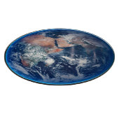 ブルーマーブルアース、2014年衛星写真 カッティングボード (角)