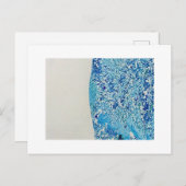 ブルーマーブルアート ポストカード (正面/裏面)