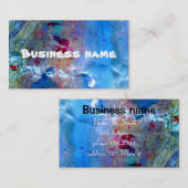 ブルーマーブルオパール 名刺 (正面/裏面)