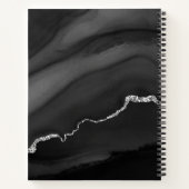 ブルーマーブルカスタムモノグラム箇条書きジャーナル ノートブック (裏面)