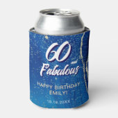 ブルーマーブルグリッター誕生日パーティー 缶クーラー (缶正面)