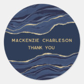 ブルーマーブルゲート金ゴールドゲードサンキュービジネス ラウンドシール (正面)