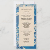 ブルーマーブルコーストモダン結婚式 プログラム (裏面)