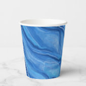 ブルーマーブルコーヒーカップ 紙コップ (裏面)