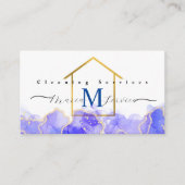 ブルーマーブルゴールデンハウスデザイン清掃サービス 名刺 (正面)