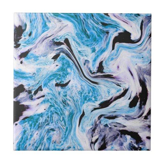 ブルーマーブルテクスチャ タイル (正面)