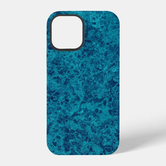 ブルーマーブルテラゾ構造 iPhoneケース (裏面)