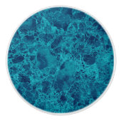 ブルーマーブルテラッツォ構造 セラミックノブ (正面)