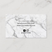 ブルーマーブルドリップス化粧アーティスト&美容師 名刺 (裏面)